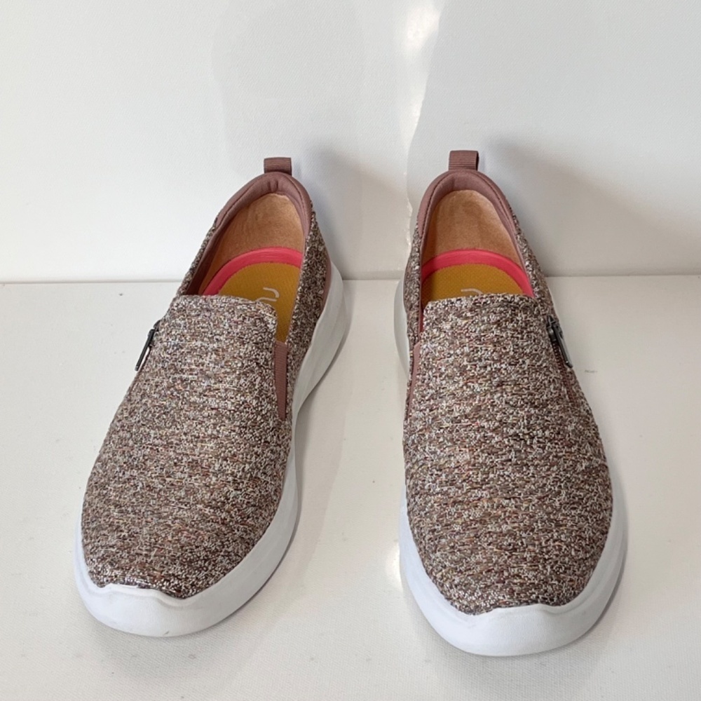 Ryka Ally Tweed Slip-On Shoes with Zip Detail - Picture 3 of 6
